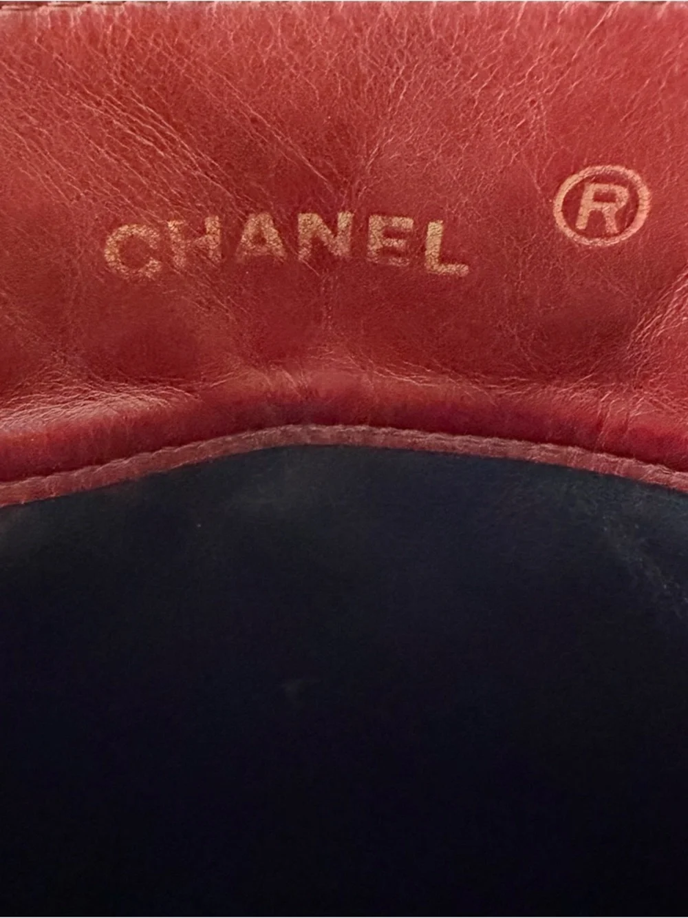 Chanel Vintage Two-Tone Lambskin Tote | Gold Hardware - Burgundy